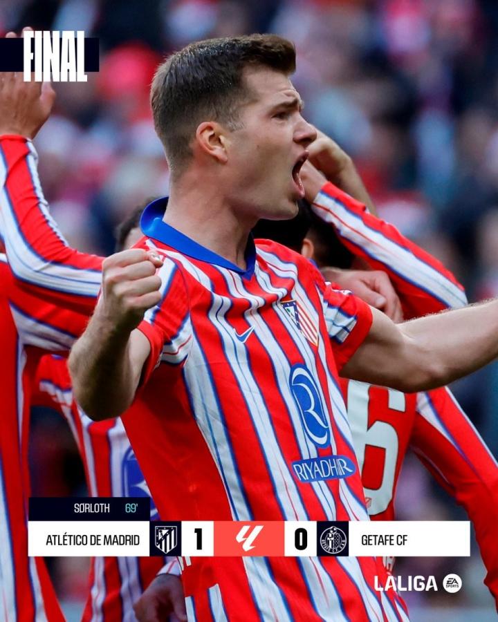 马竞客场逆转，以一球之差夺得胜利